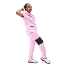 Women's Medical Scrub Uniforms | Pleated Collar&Collage Pockets Fashion Scrubs | Wholesale Scrub Uniforms Online