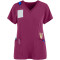 Women's Scrub Tops For Sale | Solid Color 4-Pocket V-Neck Scrub Tops Fashion | Custom Quality Scrub Tops Elastic