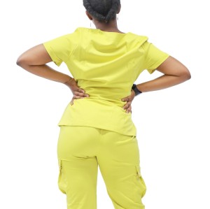 Medical Scrub Sets For Women | Short Sleeve Stylish Zipper Scrub Sets With Jogger Pants | Wholesale Scrub Sets In Bulk