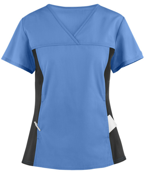 Stylish Scrub Tops Ladies | 2-Pocket V-Neck Scrub Tops in bulk | Wholesale medical scrubs tops Supplier