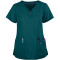 Scrub Tops For Women | 3-Pocket Zip Front 4 Way Stretch Scrub Tops | Wholesale Scrub Tops Affordable