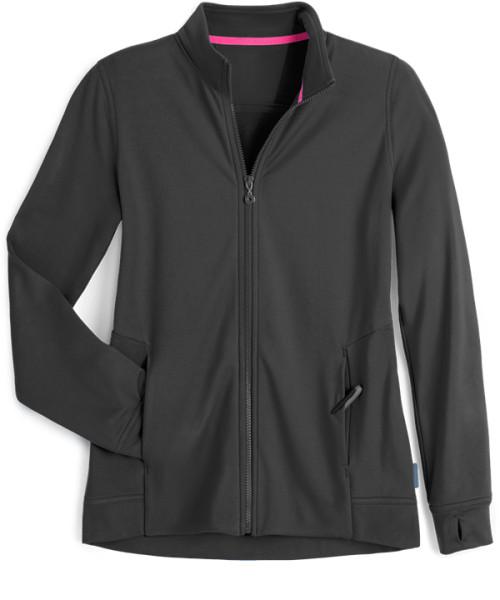 Women's Warm Up Scrub Jackets | 3-Pocket Long Sleeve Zip Front Scrub Jackets | Wholesale Scrub Jackets Affordable