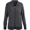 Scrub Jackets Womens | 2-Pocket Zip Front Knit Panel Warm Up Scrub Jackets | Scrub Jackets With Logo Custom