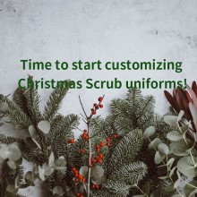 Time to start customizing Christmas Scrub uniforms!
