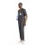 Gray Men's Scrub Uniforms | V-Neck Breast Pocket Scrub Hospital Uniform | 4 Way Stretch Scrub Uniform Sets Wholesale