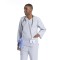 Gray Scrub Uniforms For Men | V-neck Long Sleeve Scrub Hospital Uniforms | High Quality Scrub Uniforms Wholesale