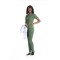 Women's Medical Uniforms Scrubs | O-ring Short Sleeve Zip-up Scrub Uniforms Tops | Custom Stretch Scrubs Wholesale