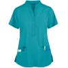 Quality Scrub Tops For Women | 4-Pocket Mandarin Collar Scrub Tops 4 Way Stretch | Wholesale Scrub Tops With Logo Affordable