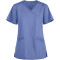Scrub Tops For Women | Solid Stylish 3-Pocket Mock Wrap Scrub Tops | Medical Scrub Tops Wholesale Manufacturer