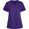 Scrub Tops For Women | Solid Stylish 3-Pocket Mock Wrap Scrub Tops | Medical Scrub Tops Wholesale Manufacturer