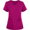 Ladies Scrub Tops Fashion | 4-Pocket Mock Wrap 4 Way Stretch Scrub Tops | Wholesale Scrub Tops With Logo Manufacturer