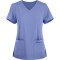 Ladies Scrub Tops Fashion | 4-Pocket Mock Wrap 4 Way Stretch Scrub Tops | Wholesale Scrub Tops With Logo Manufacturer