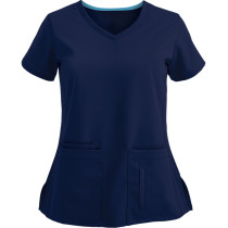 Women's Scrub Tops Modern Fit | 4-Pocket Stylish V-Neck Scrub Tops Cotton | Wholesale Scrub Tops With Logo Supplier