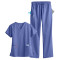 Medical Scrub Sets For Women | Solid Color 5-Pocket Scrub Sets V-neck Tops&Drawstring Pants | Wholesale Scrub Sets With Logo