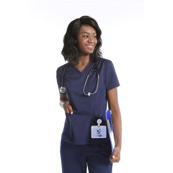 Unisex Scrub Uniforms | Royal Blue Scrub Uniforms Sets | V-neck Short Sleeve Scrub Uniforms Tops | Scrub Type Uniforms Wholesale