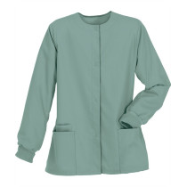 Scrub Jackets For Women | 3-Pocket Snap Cotton Front Jackets Medical Nursing | Custom Scrub Jackets With Logo Supplier