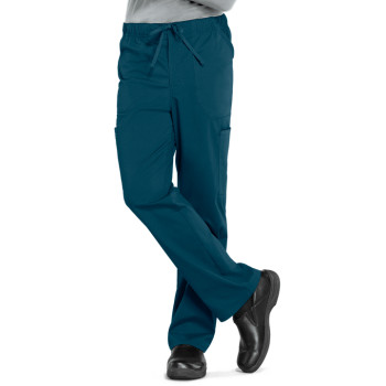 Scrub Pants For Men | 6-Pocket Cargo Scrub Pants With Elastic Waist | Wholesale Scrub Pants Manufacturer
