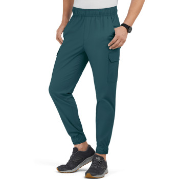 Mens Classic Jogger Scrub Pants | 7-Pocket Cargo Jogger Scrub Pants With Elastic Waist | Medical Scrub Pants Wholesale