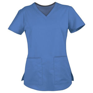 Classic Scrub Tops For Women | 2-Pocket Scrub Tops Cotton Durable | Wholesale Scrub Tops With Logo Manufacturer