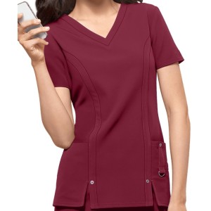 Scrub Tops For Women | 3-Pocket V-Neck 4 Way Stretch Scrub Tops | Wholesale Medical Scrub Tops With Logo