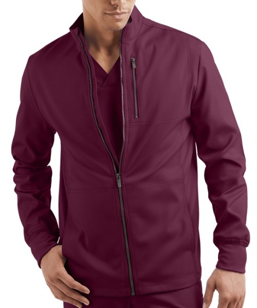 Scrub Jackets For Men | 4-Pocket Warm-Up Zip Front Scrub Jackets | Wholesale Scrub Jackets With Logo Manufacturer