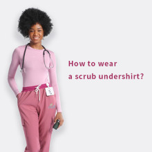 How to wear a scrub undershirt?