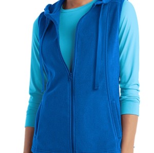Scrub Vests Womens | 2-Pocket Fleece Hooded Scrub Vests | Custom Scrub Vest With Pockets Wholesale Supplier