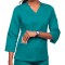 Scrub Tops For Women | 3-Pocket 3/4th Sleeve Side Zip Scrub Tops | Wholesale Medical Scrub Tops Manufacturer