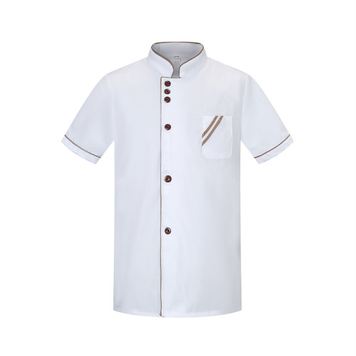 French Chef Jackets | Short Sleeve Chef Jacket Custom Embroidery | Custom Wholesale Catering Uniform Supplier