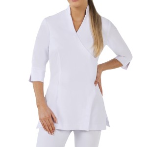Spa Tunic Uniforms | 3/4 Sleeve Spa Therapist Uniforms With Logo Custom | Wholesale Spa Uniforms Manufacturer