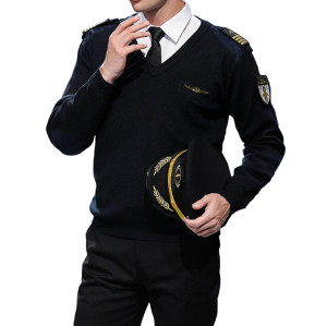 Flight Attendent Sweaters | Airport Flight Attendant Uniforms With Accessories Custom | Airline Uniforms Manufacturer
