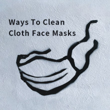 Ways to clean cloth face masks