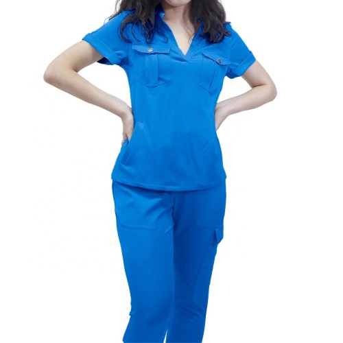 Stylish Scrub Uniforms Wholesale | Short Sleeve V neck Scrub Nurse Uniforms | Uniform Scrubs Wholesale Supplier