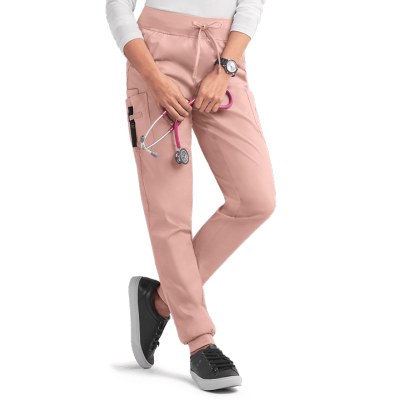 Women's Scrub Pants Joggers | Solid Drawstring Stretch 4-Pocket Scrub Pants Cotton | Wholesale Medical Scrub Pants