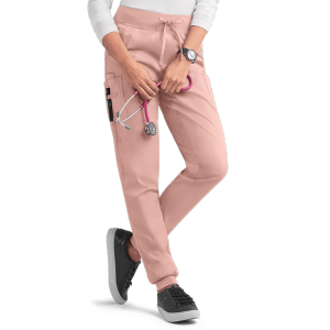 Women's Scrub Pants Joggers | Solid Drawstring Stretch 4-Pocket Scrub Pants Cotton | Wholesale Medical Scrub Pants