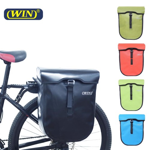 High Quality RPET 600D PVC Free Waterproof Bag Bicycle Pannier Bag