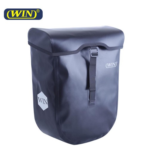 High Quality RPET 600D PVC Free Waterproof Bag Bicycle Pannier Bag