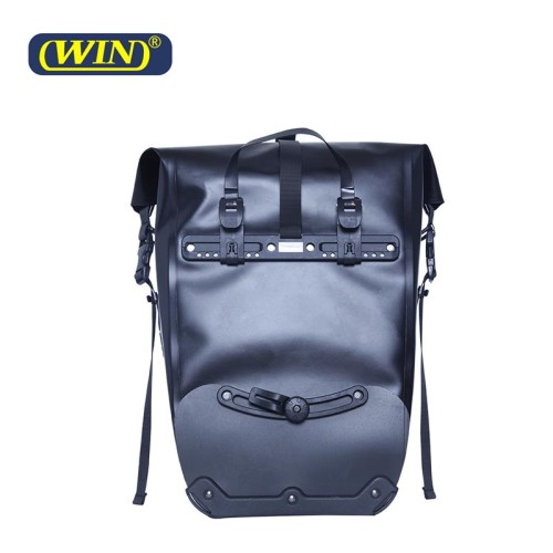 Custom Logo Large Capacity 600D PVC Free Waterproof Pannier Bike Bag