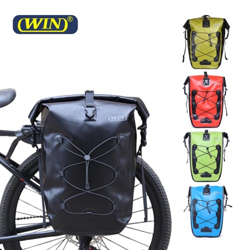 600D PVC Free Reflective Bike Side Bag Waterproof Pannier Bag