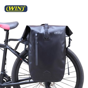 Large Capacity Seamless Reflective Logo Waterproof Bicycle Pannier Bag
