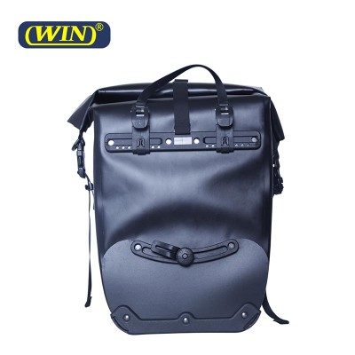 Large Capacity Seamless Reflective Logo Waterproof Bicycle Pannier Bag