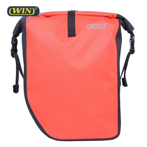 Custom PVC Free Lightweight Reflective Logo Bicycle Bag Pannier For Bike