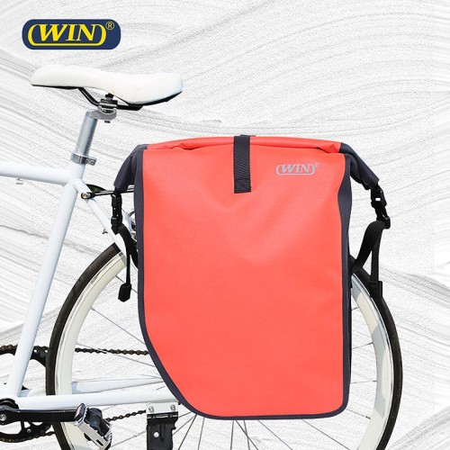 Custom PVC Free Lightweight Reflective Logo Bicycle Bag Pannier For Bike