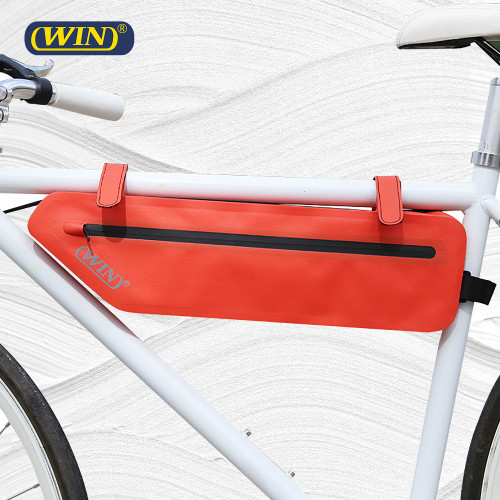 Custom Logo PVC Free Seamless Waterproof Frame Bike Bag For Riding