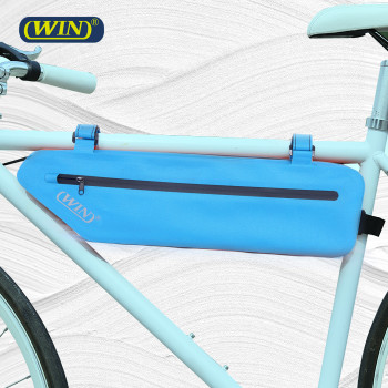 Outdoor Travel Reflective Logo Seamless Bicycle Tube Frame Bag For Bike
