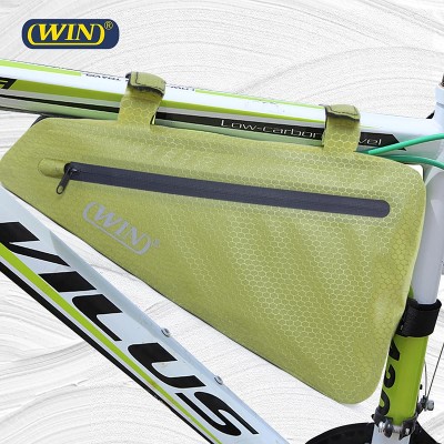 Outdoor Travel RPET 600D PVC Free Waterproof Bicycle Front Frame Bag