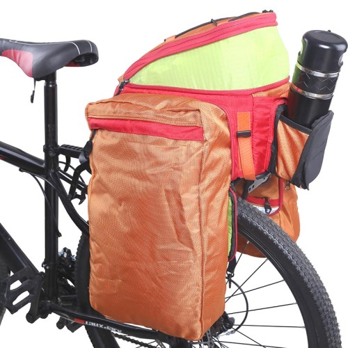 Multi-function Large Capacity Bicycle Double Pannier Bag With Shoulder Strap