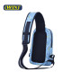 Sport Light Weight RPET 900D TPU Fabric Crossbody Chest Bag Sling Bag