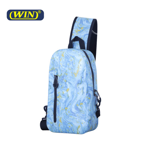 Sport Light Weight RPET 900D TPU Fabric Crossbody Chest Bag Sling Bag