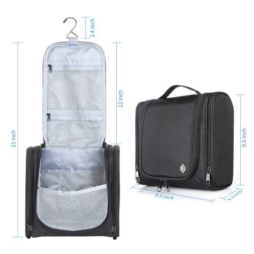Top Selling Black Cosmetic Bag Travel Waterproof Toiletry Bags For Women